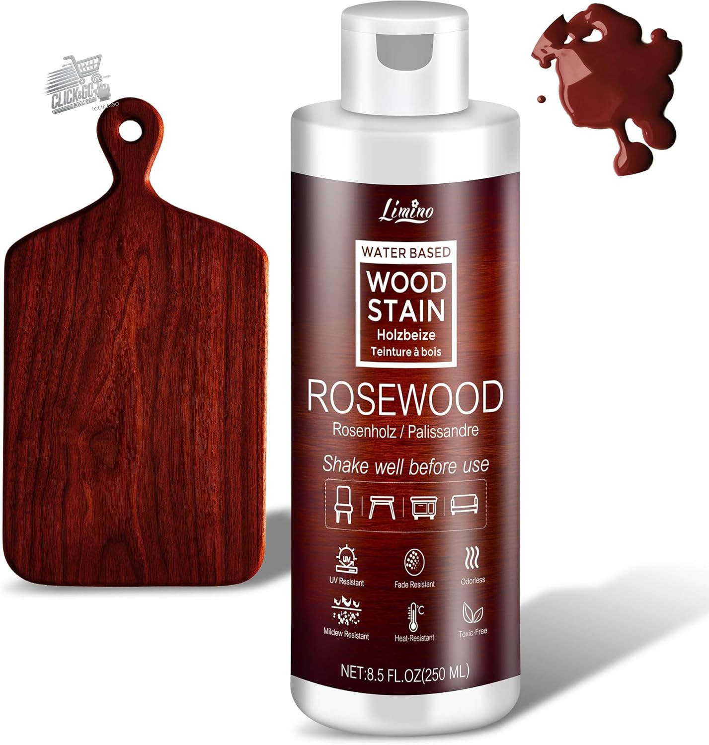 Wood Dye Water Rosewood Impregnating Outdoor Interior Furniture Quick Doors