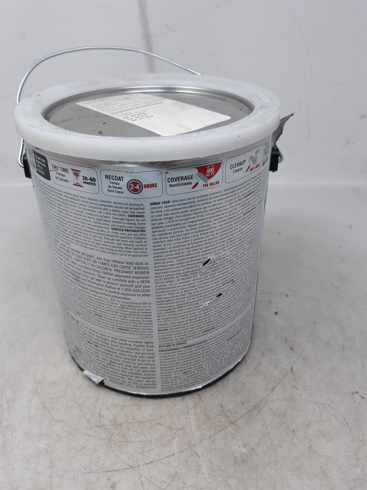 Glidden Total Exterior Paint + Primer Semi-gloss – Bahia Grass Mixture, 1 Gallon
