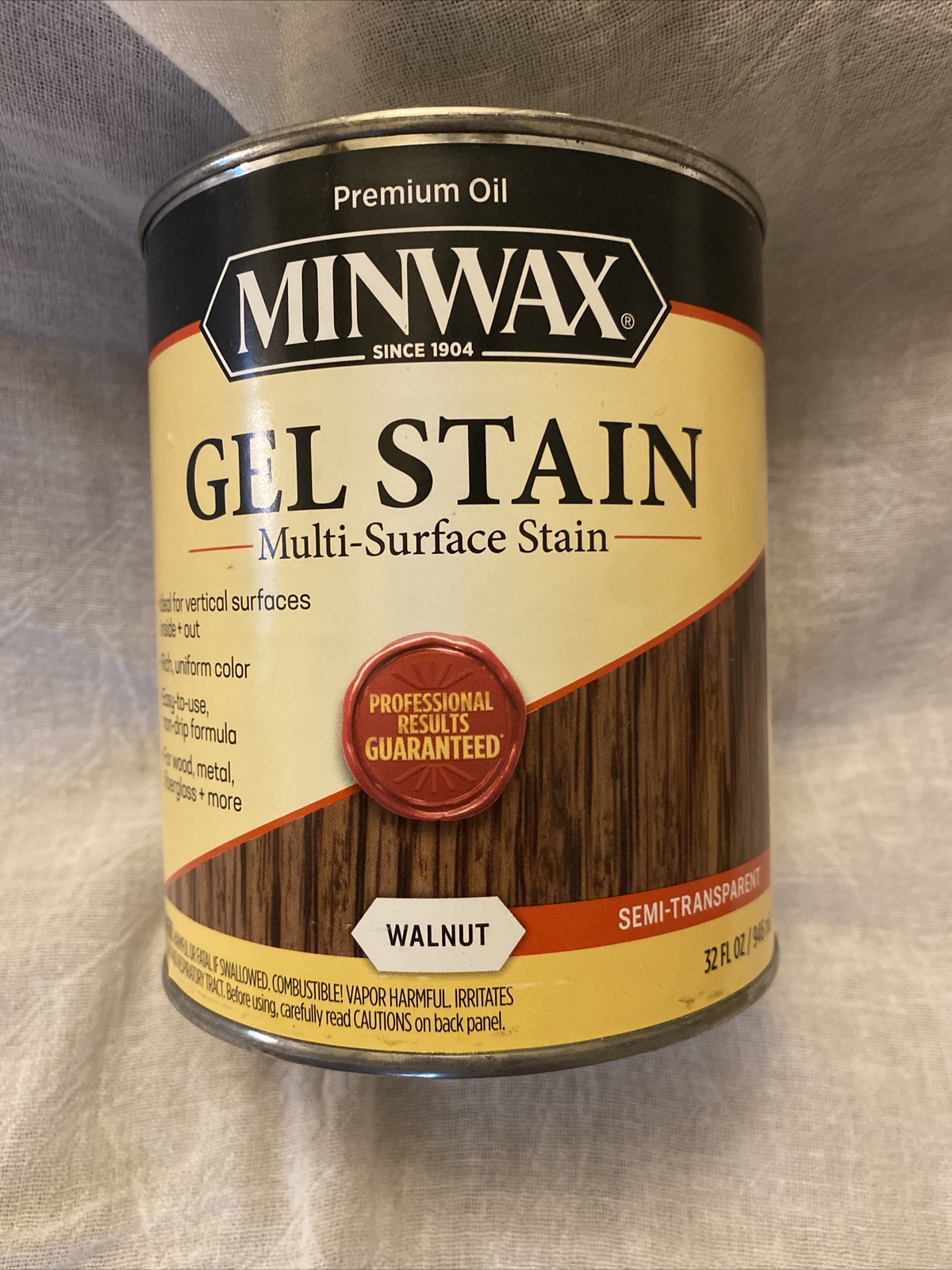 Minwax 260604444 Interior Wood Gel Stain – One Quart (32 fl oz) Walnut