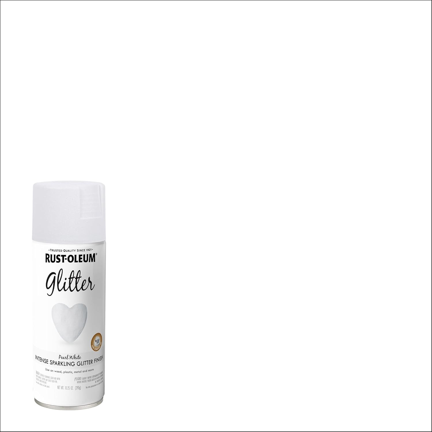 299426 Specialty Glitter Spray Paint, 10.25 Oz, Pearl White