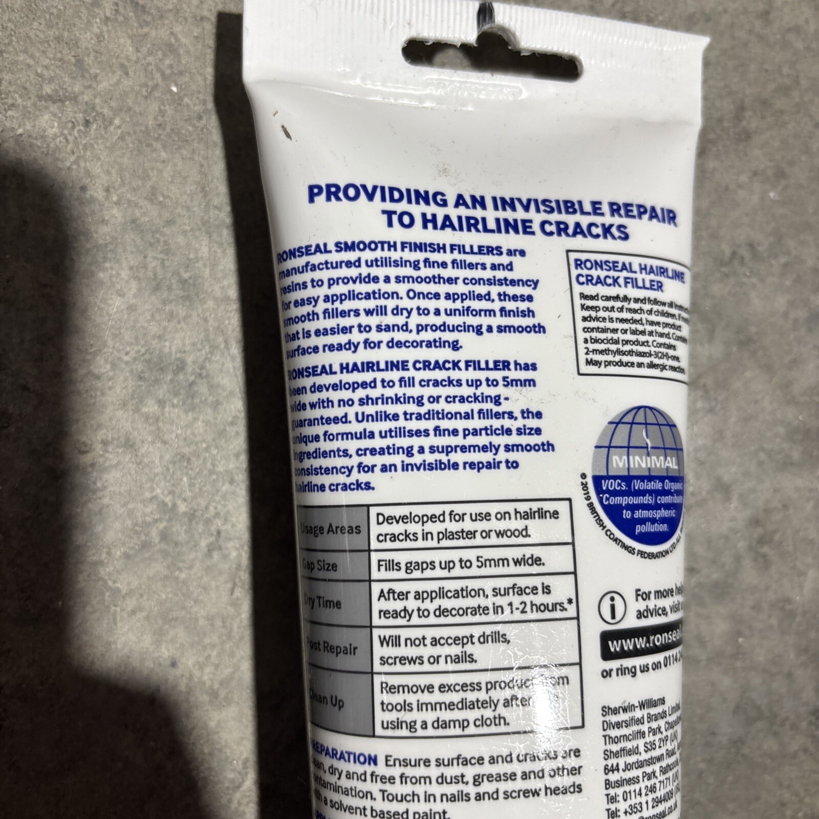 Ronseal Smooth Finish Filler