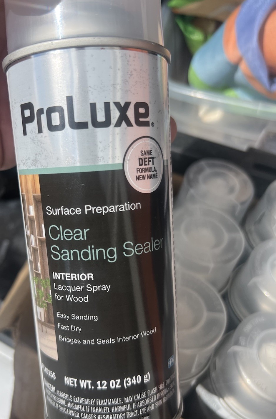 PXL015S Interior Clear Lacquer Sanding Wood Sealer, 12 oz. Aerosol
