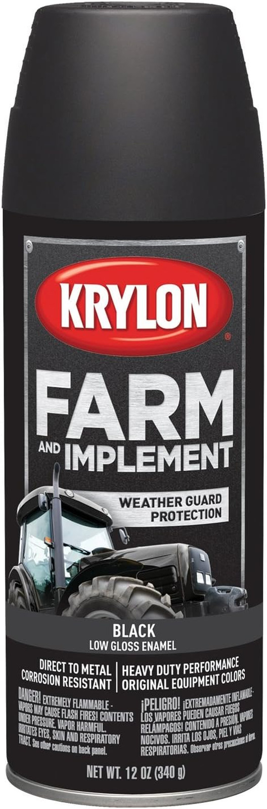 K01953000 Farm & Implement Spray Paint, High Gloss, Old Equipment Cat Yellow, 12