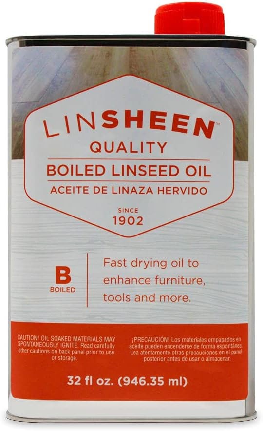 Boiled Linseed Oil – Fast 32 Fl Oz (Pack of 1), Clear or Slightly Yellow