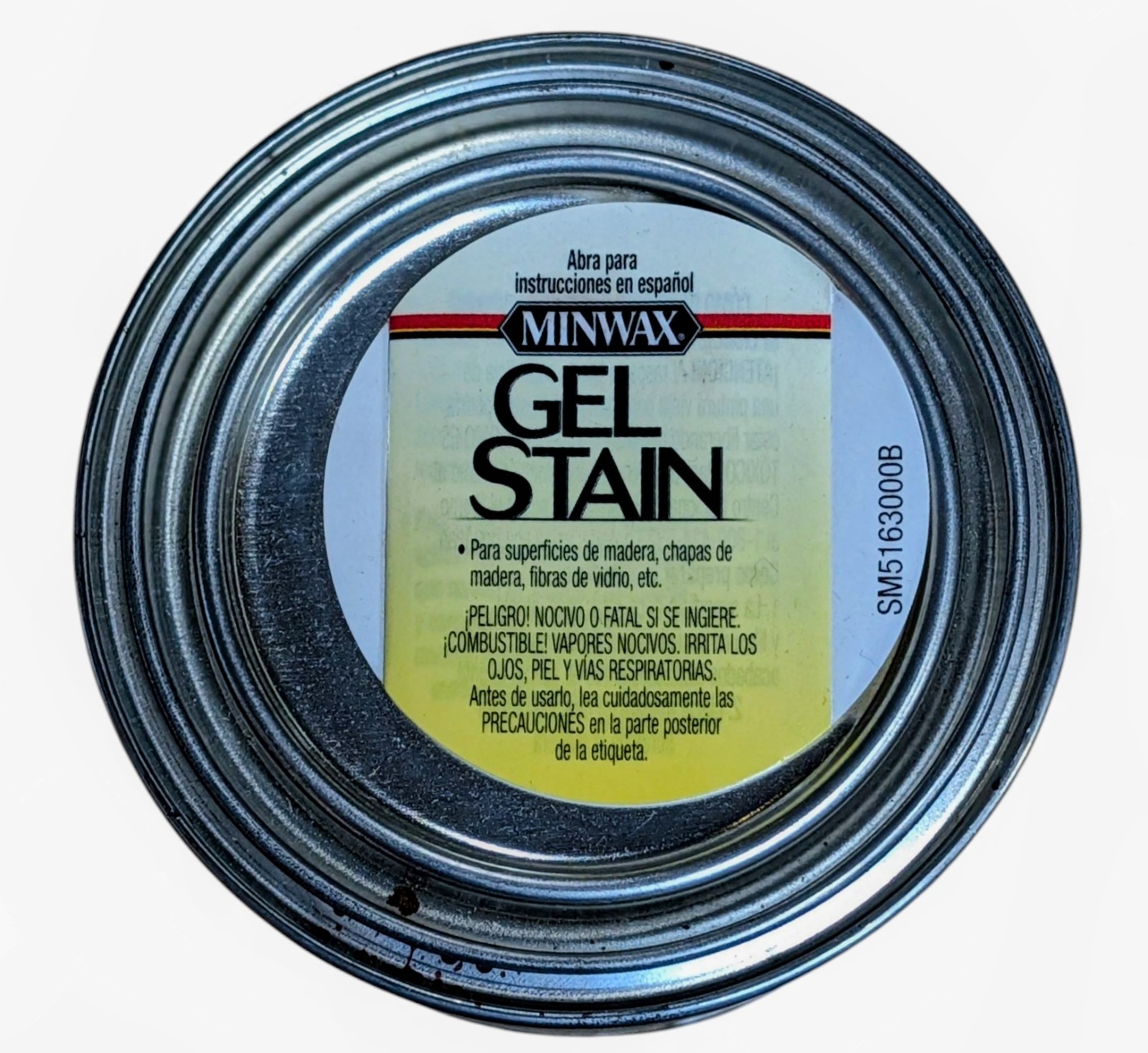 Minwax Interior Wood Gel Stain Red Elm 1/2 pint – 8 oz – Lid Has Slight Spillage