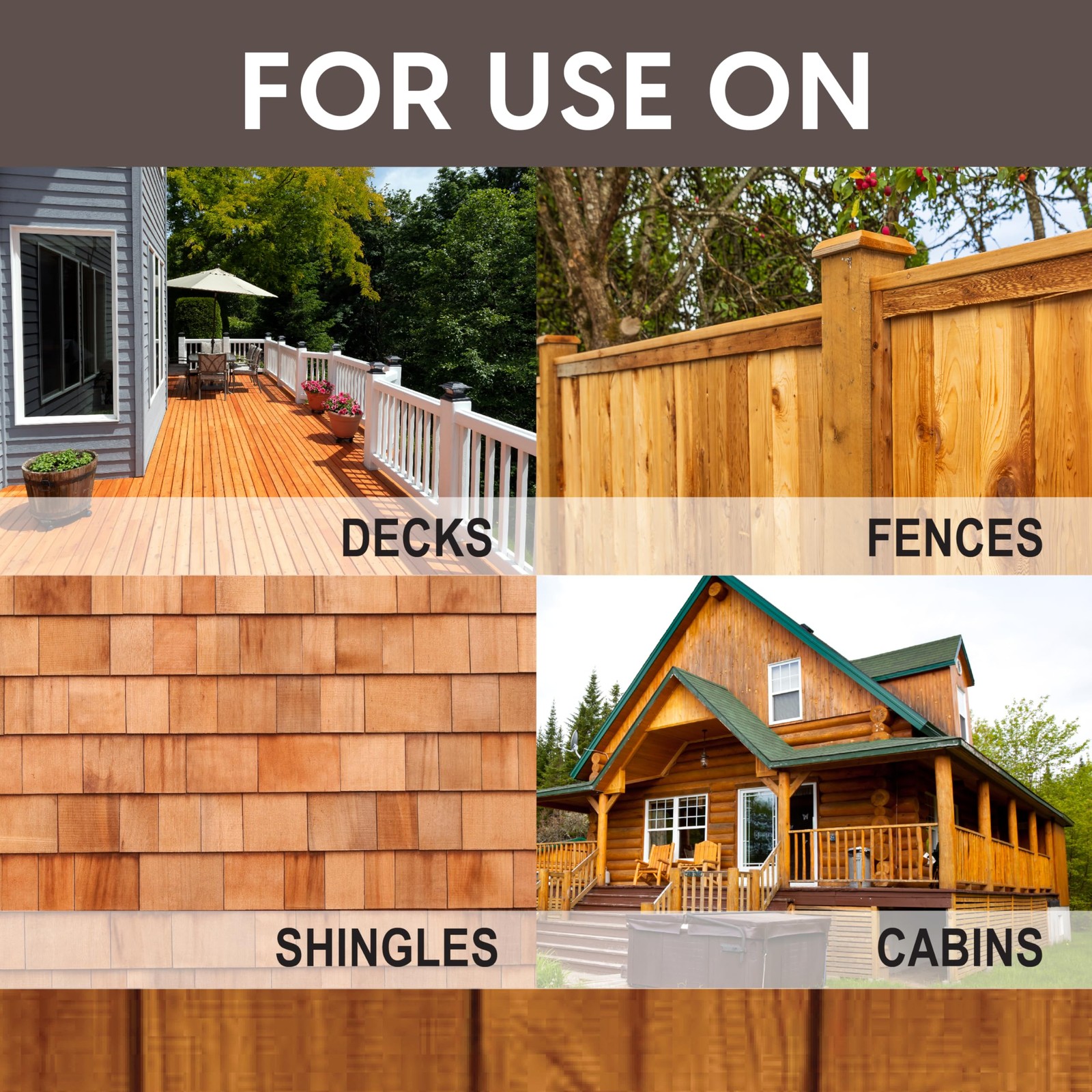 Ready Seal Exterior Wood Stain | Semi-Transparent Oil-Based 1 Gallon, Pecan