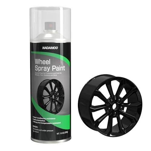 Clear Protective Topcoat & Semi-Gloss Black Wheel Rim Spray Paint – 4 Cans
