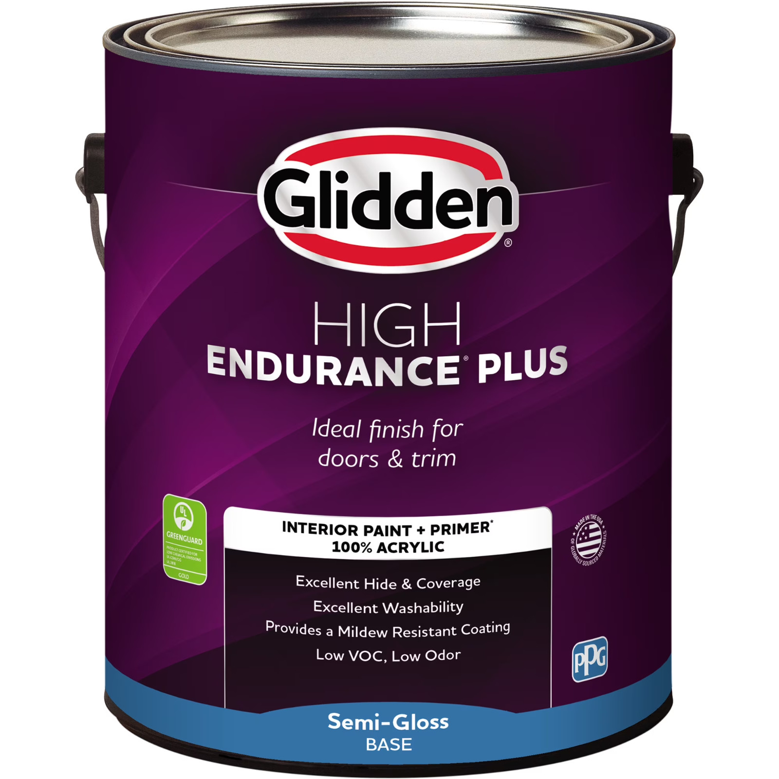 Glidden HEP Ginger / Orange, Semi-Gloss Interior Paint with Primer, 1 Gallon