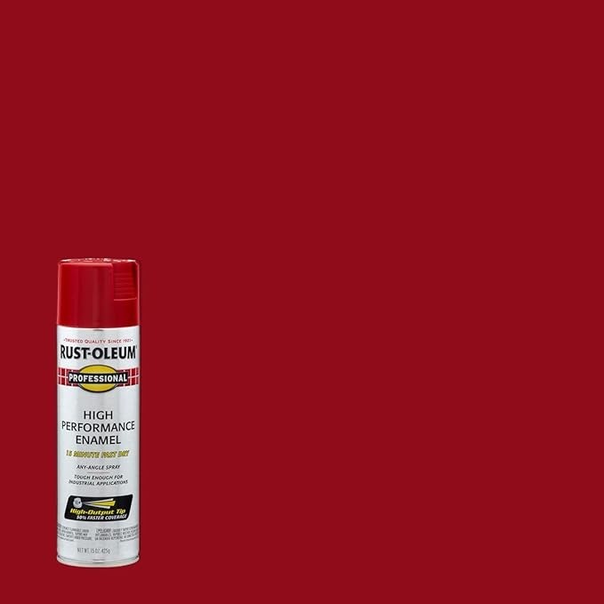 Rust-Oleum Professional High Performance Enamel Spray Paint Gloss Safety Red