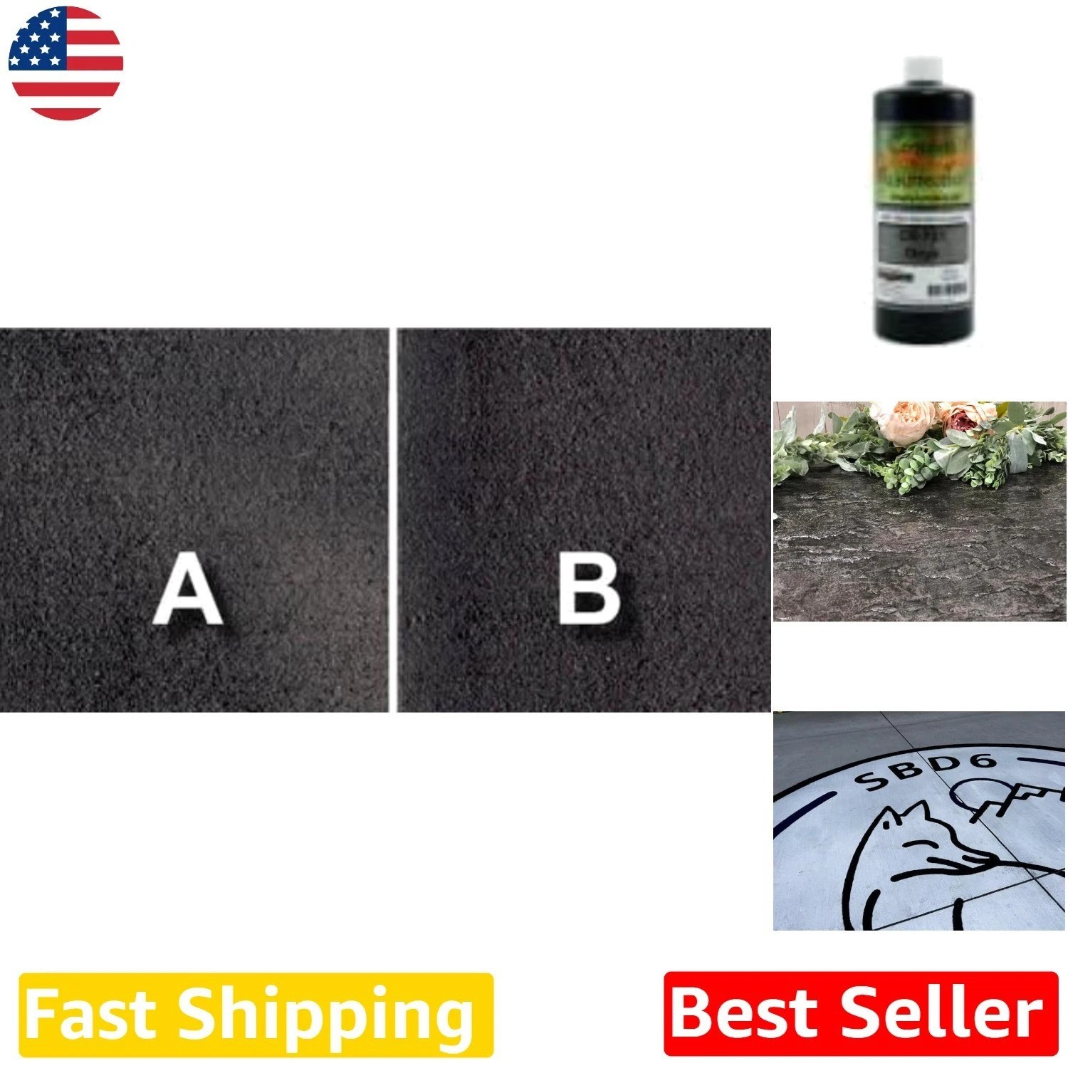 Onyx Concrete Stain Concentrate – Pro Grade, Water-Based, Semi-Transparent 32oz