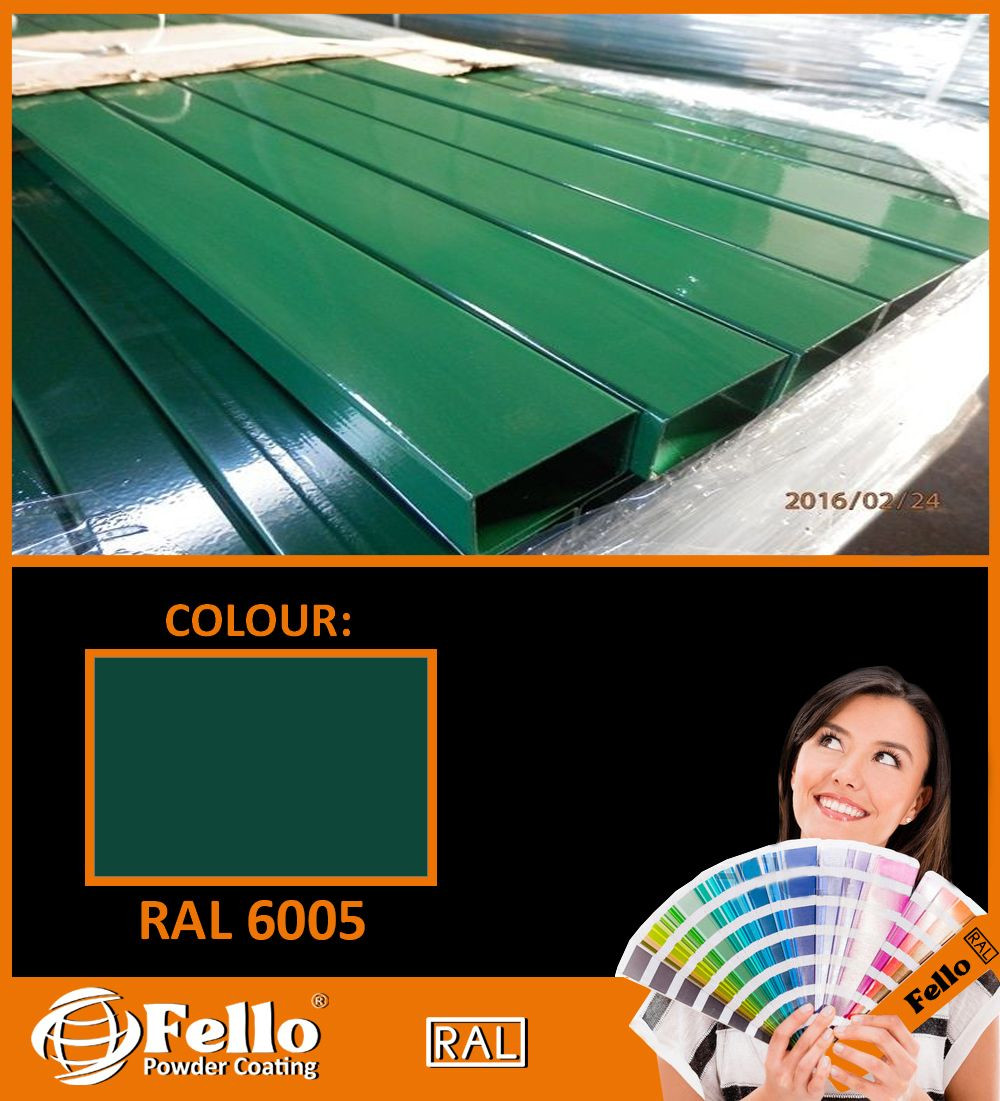 FELLO powder coating – RAL 6005 moss green 5KG POLYESTER