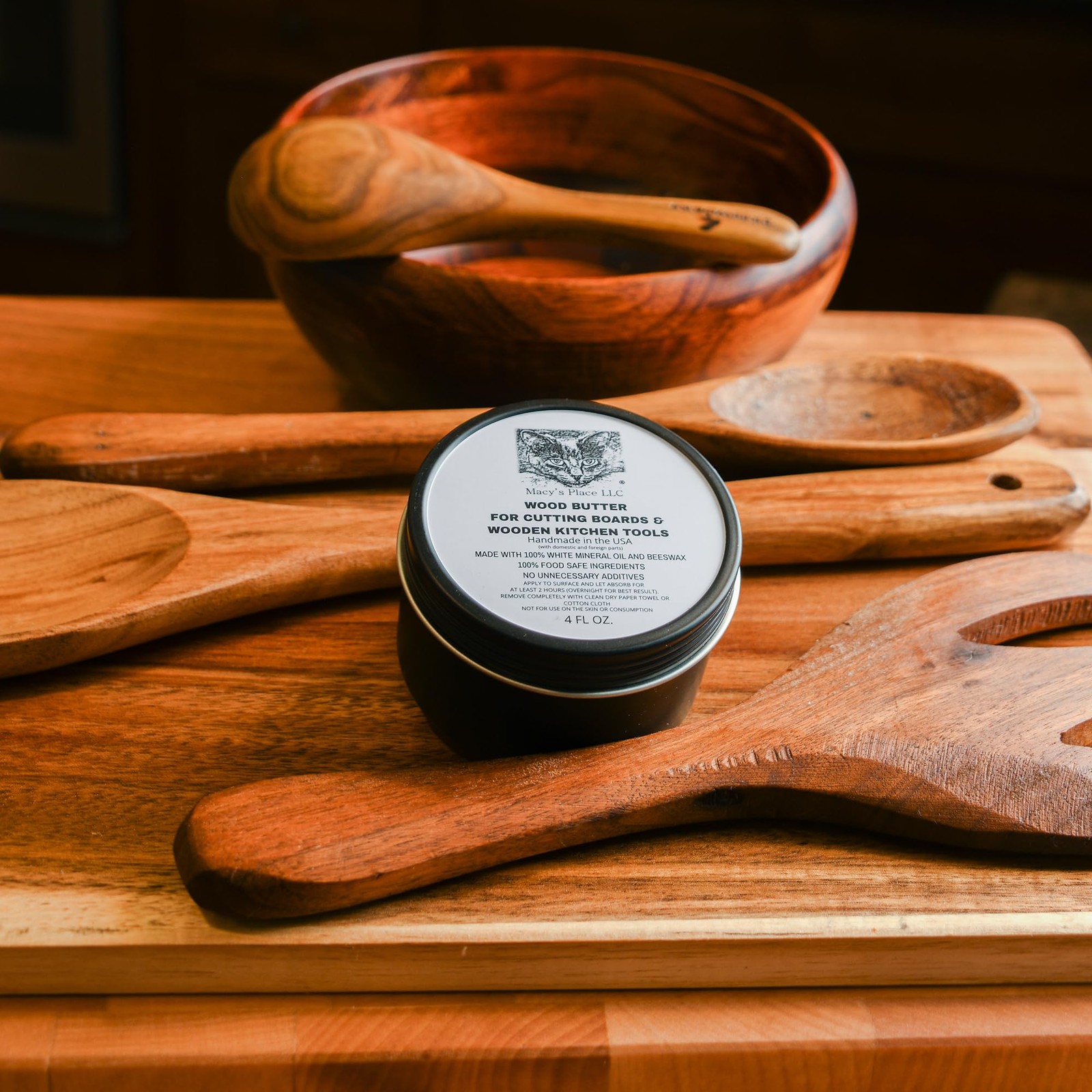 Wood Butter 4 fl oz Cutting Board Wax 1 Count (Pack of 1), Natural Tone