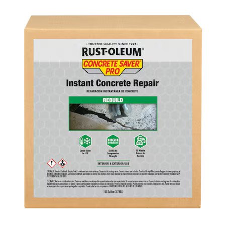 Rust-Oleum 392538 Concrete Repair Compound, 1 Gal, Gray