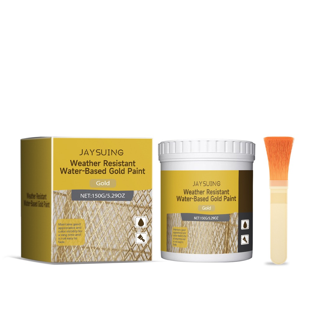 1~3x Water-Based Weather-Resistant Gold Paint,Water Based Gold Leaf Paint 150g