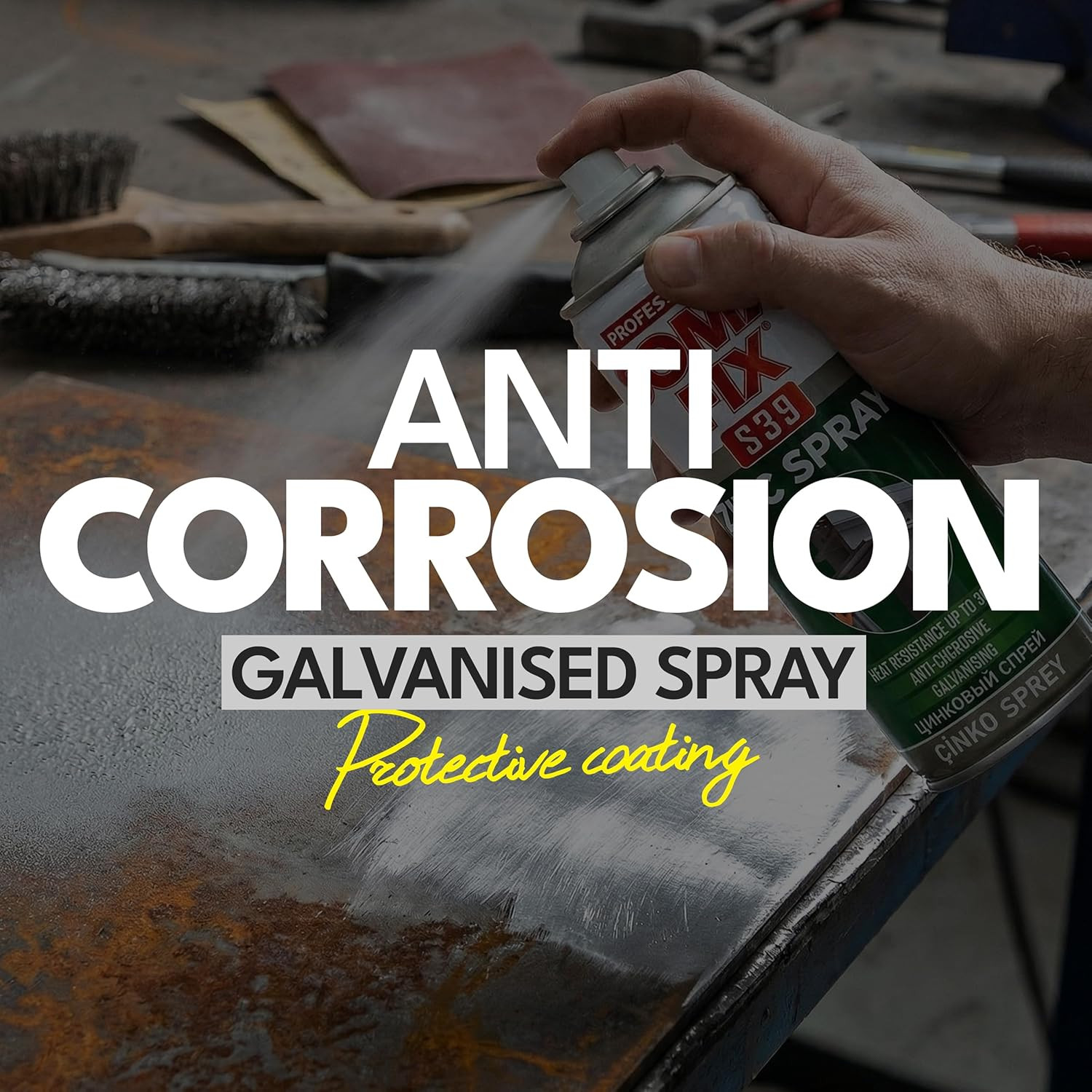 Cold Galvanizing Spray Paint – Metal Paint, Zinc Rich anti Rust Coating, Bright