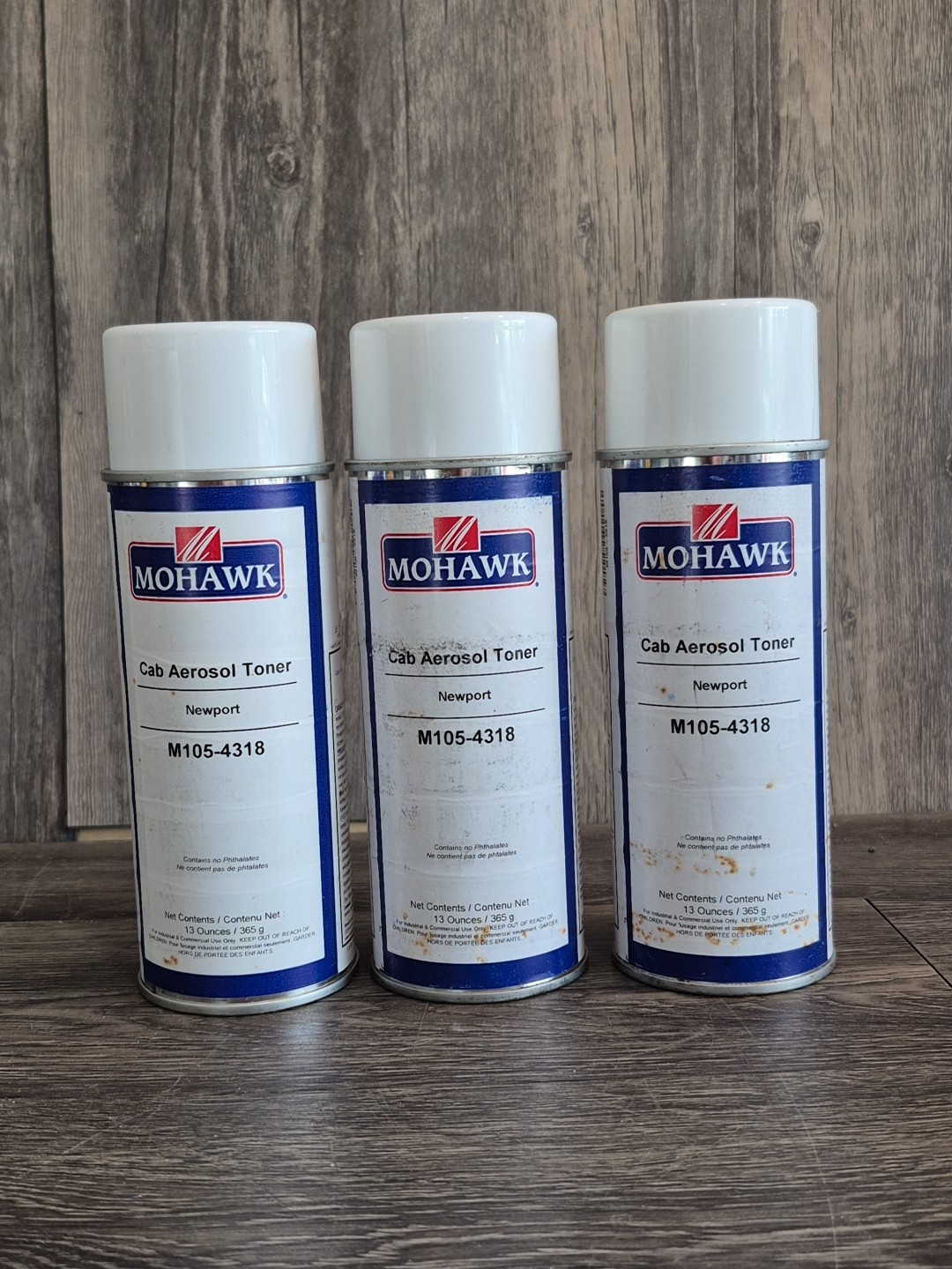 Mohawk Cab Aerosol Toner M105-4318 13 ounces 3 Cans Full