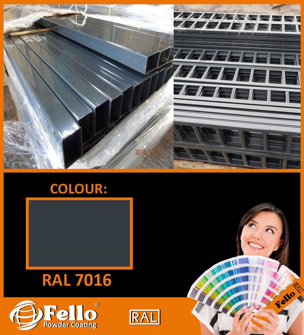 FELLO powder coating – RAL 7016 anthracite grey fine structure 5KG