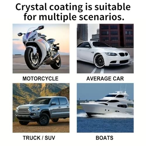 Car Wax Crystal Coating Paste – Long Lasting Ceramic Infused Protection, Deep