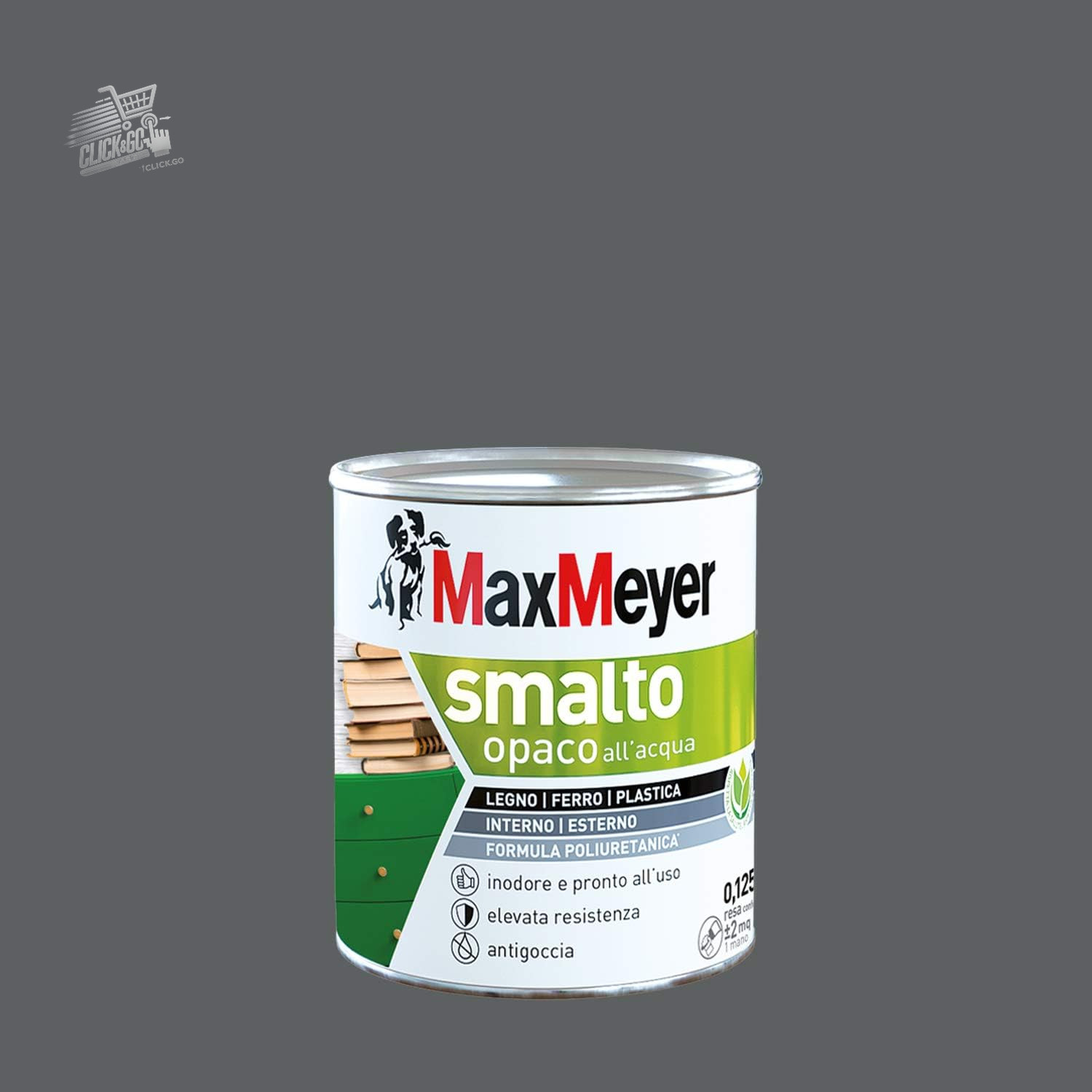 MaxMeyer Matte Polyurethane Water Enamel Orange 125ml Wood Paint Iron PVC