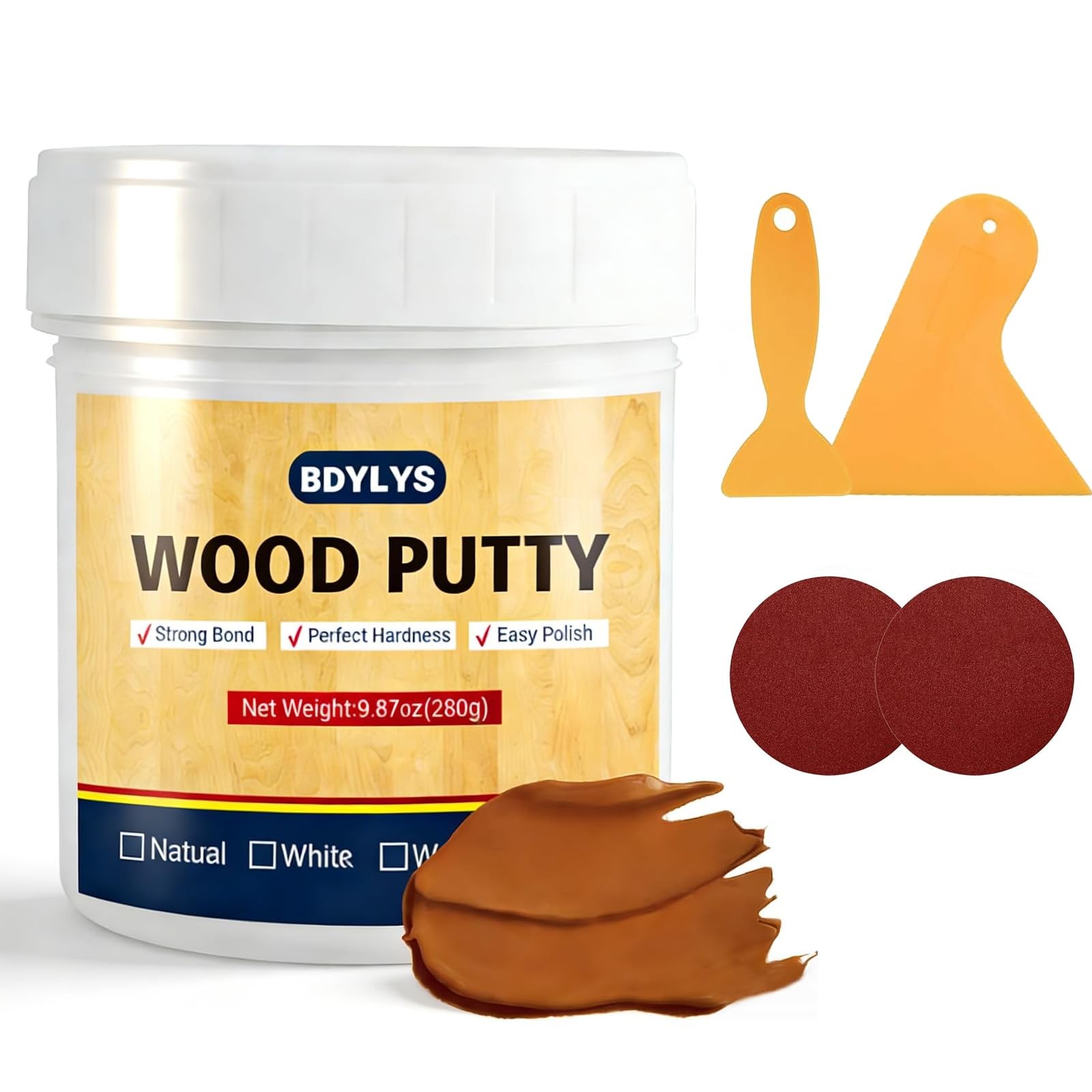 Walnut Wood Filler & Putty – 9.87oz (280g) Professional Furniture