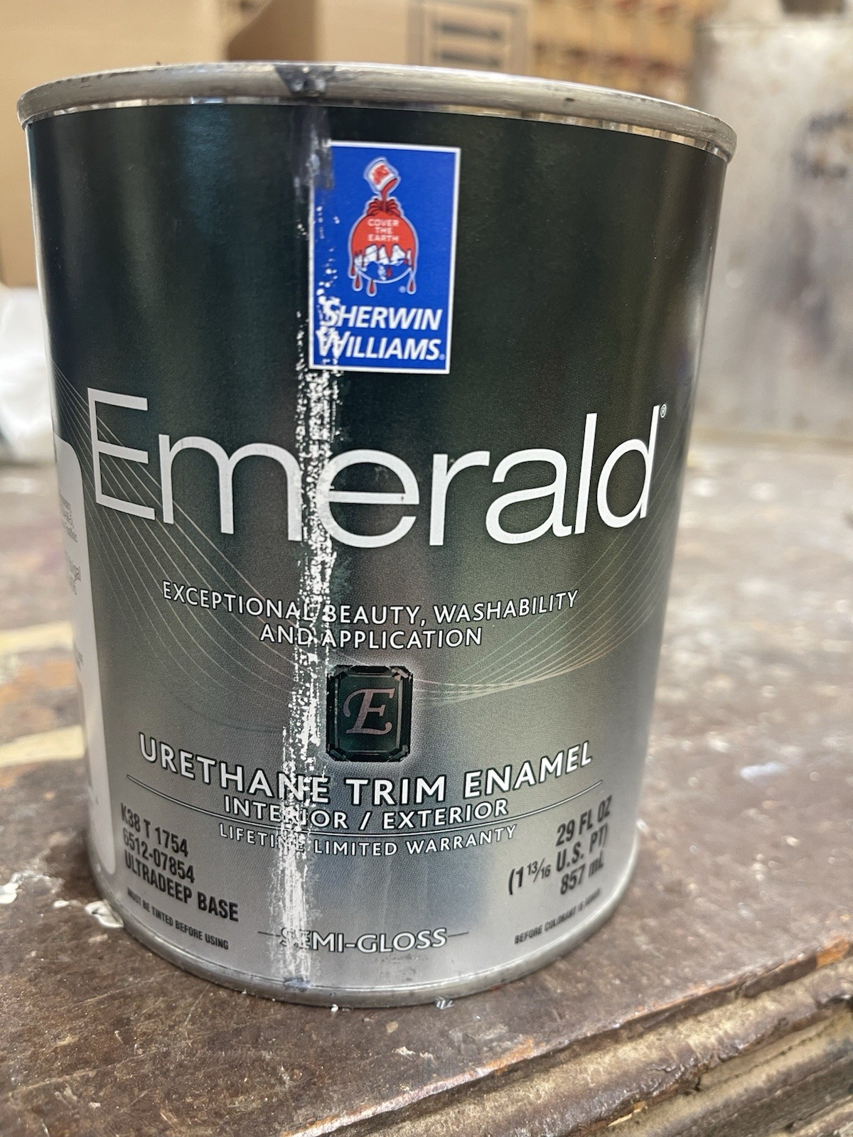 Quart Sherwin Williams Emerald Urethane Paint/Semi-Gloss/ Custom Purple