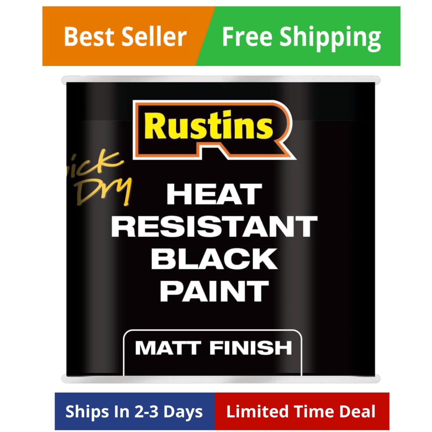 Heat Resistant Black Paint 250ml