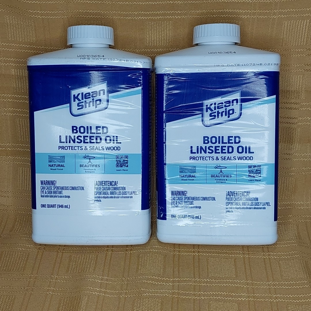 Klean Strip Boiled Linseed Oil 1 Quart Bottle ( QTY 2 PACK )