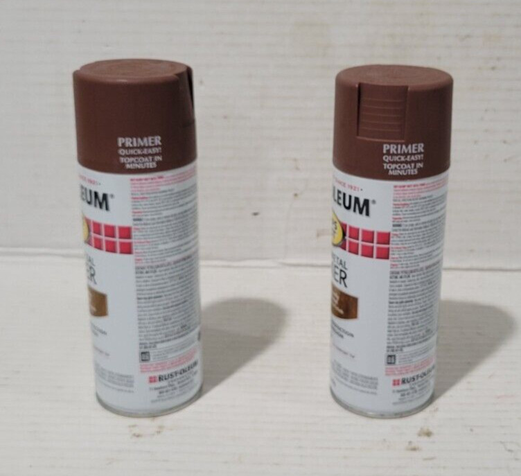 2 – (12 oz cans) Rust-Oleum 7769830 Stops Rust Rusty Metal Primer Spray NEW!