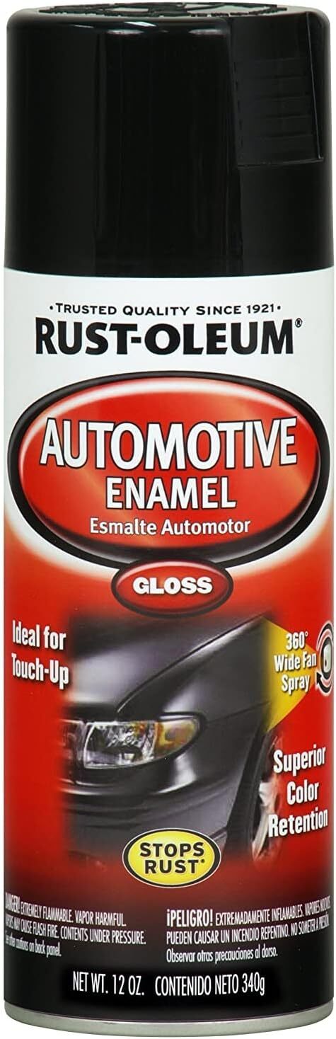 Available 252462 Automotive 12-Ounce Enamel Spray Paint, Gloss Black,