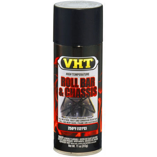 Vht High Temperature Roll Bar Chassis Paint Satin Black 11 Oz. Aerosol Lot of 6