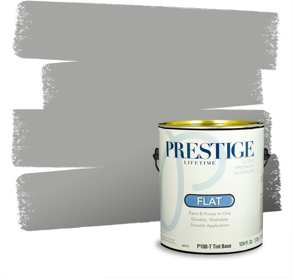 Self-Priming Interior Flat Paint 100% Acrylic Latex, Washable, Stain Resistant