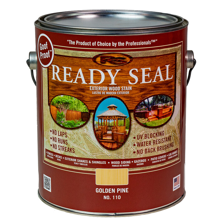 1 gal Ready Seal 110 Golden Pine Exterior Stain and Sealer For Wood