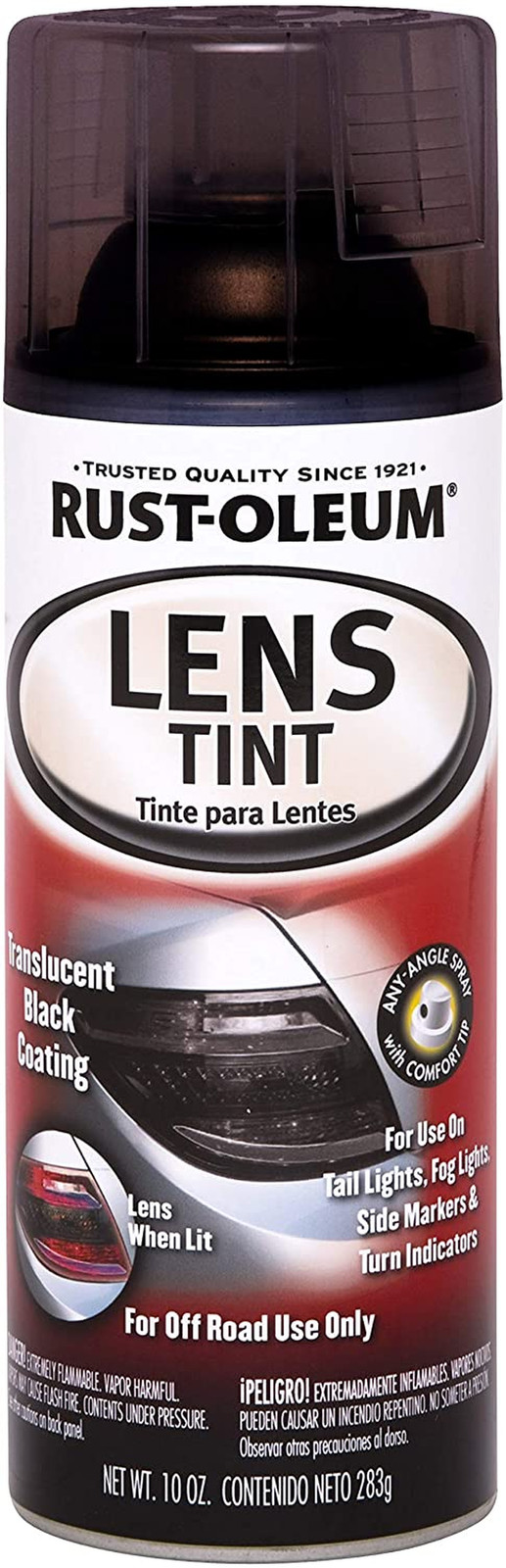 253256 Specialty Lens Tint Spray Paint, 10 Oz Aerosol, 8-10 Sq-Ft/Can, Transluce