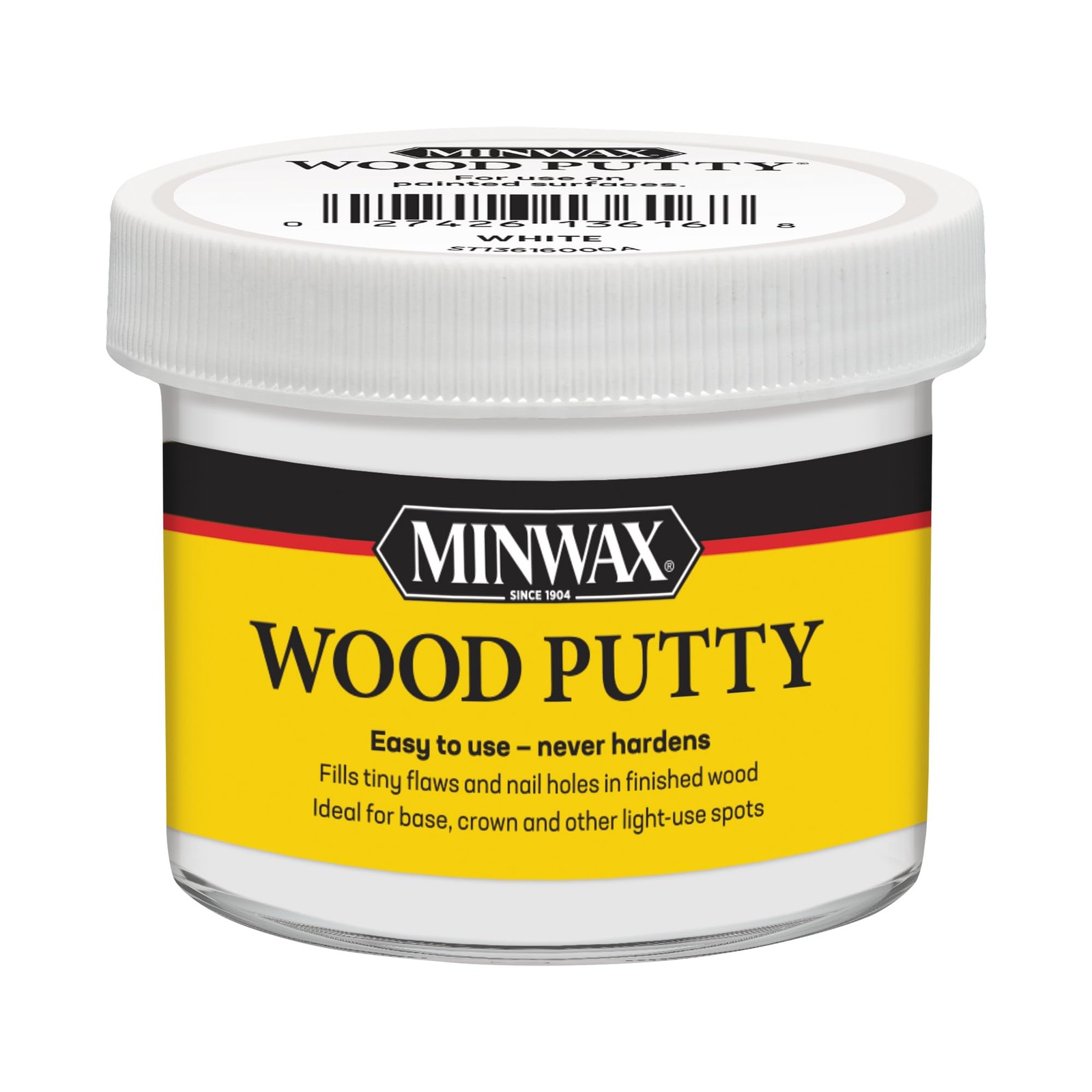 Minwax Wood Putty, White, 3.75 oz. oz, White
