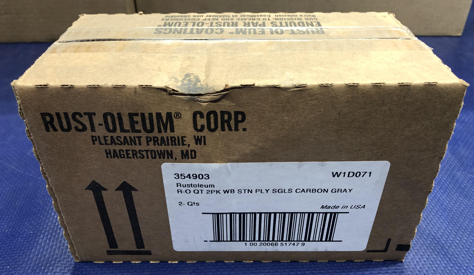 Rustoleum Stain + Polyurethane Carbon Gray Semi Gloss 1 Quart 2 Pack FREE SHIP