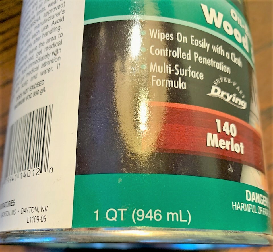 ZAR Interior Stain, 140 MERLOT, Quart