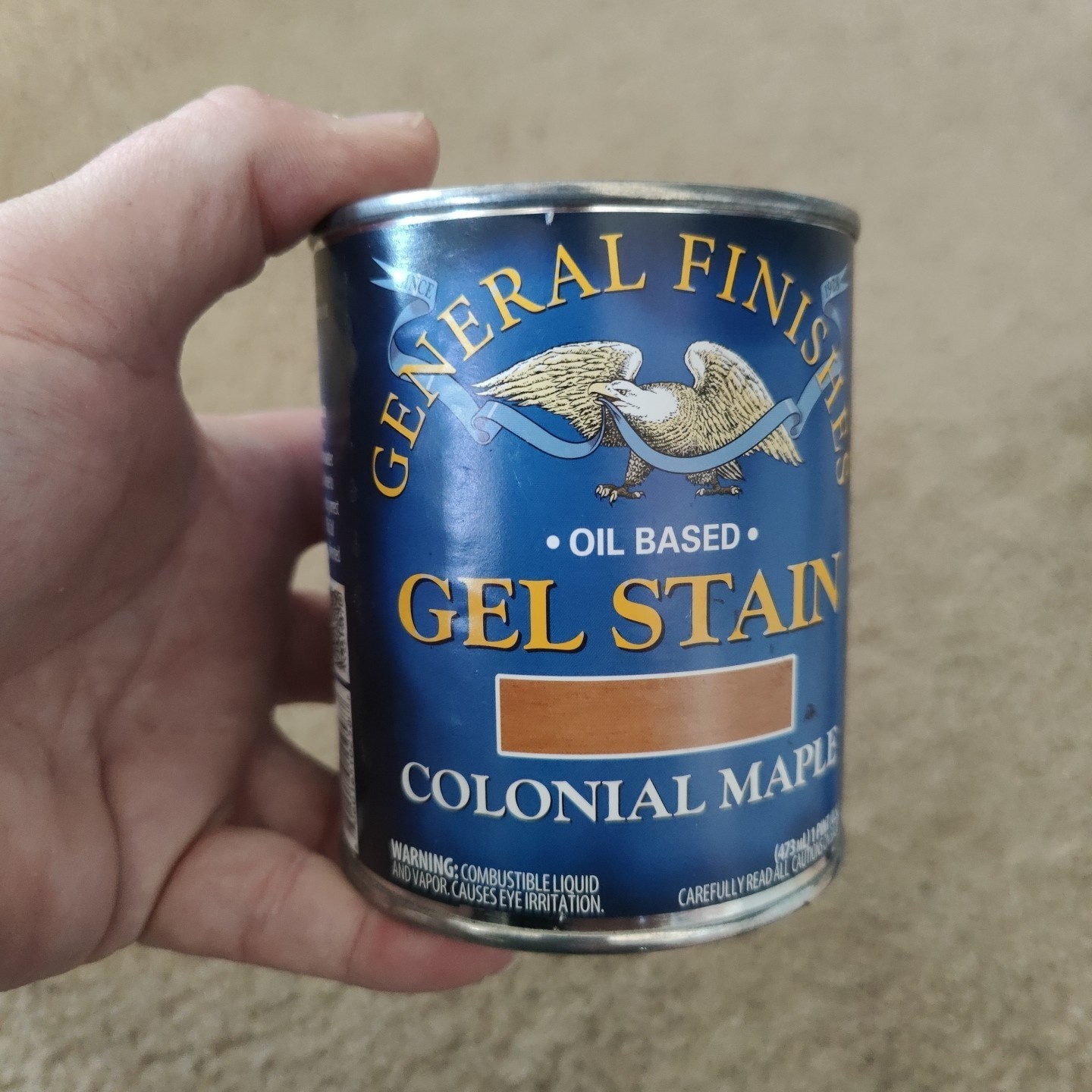General Finishes Colonial Maple Gel Stain 1 Pint Easy Application €