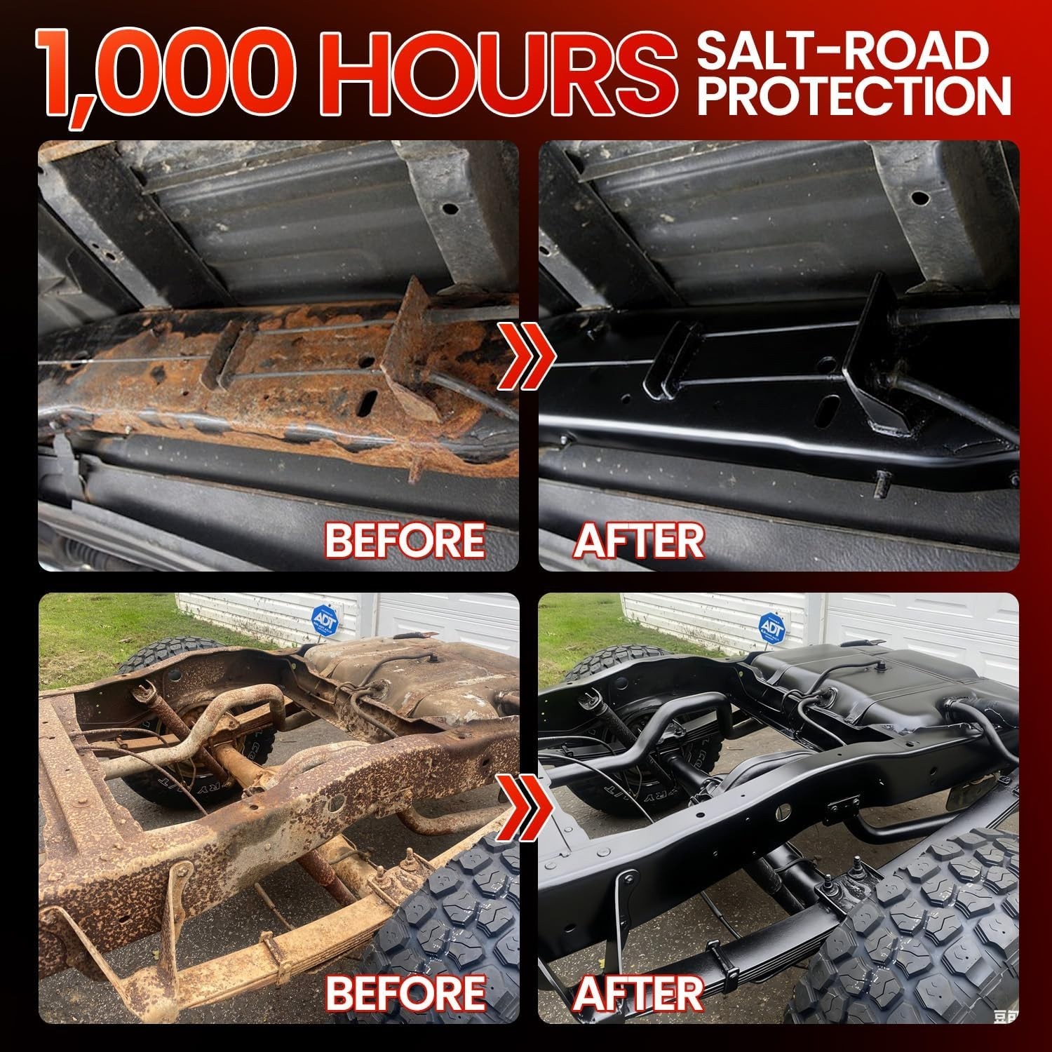 35 oz Rust Encapsulator Paint for Chassis and Trailer Applications Matte Black