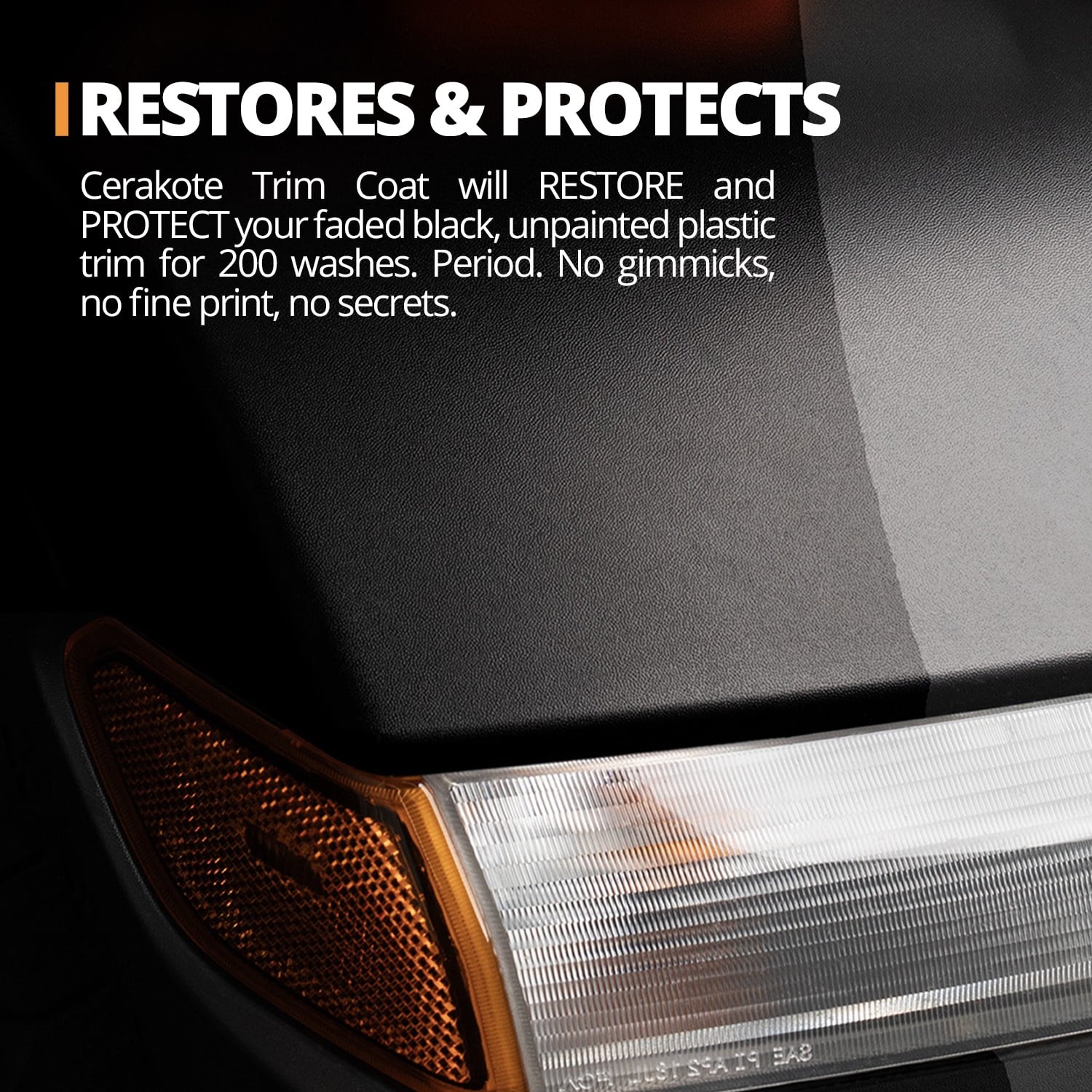 Ceramic Trim Coat, Plastic Trim Restorer for Cars – Maximum Strength – 8 Pack