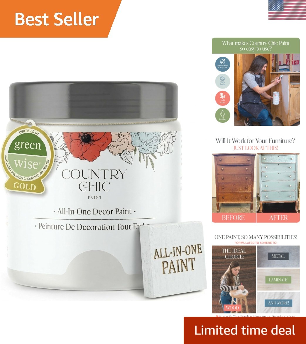 Transform Your Home with Eco-Friendly Chalk Paint – Simplicity White Pint 16oz