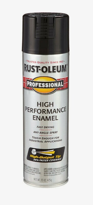 RUST-OLEUM Professional GLOSS BLACK 15 oz Spray High Performance Enamel 7579-838