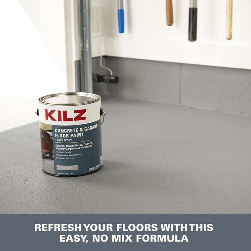 Durable Epoxy Floor Paint Scuff Resistant Indoor Outdoor Slip Resistant 1-Part