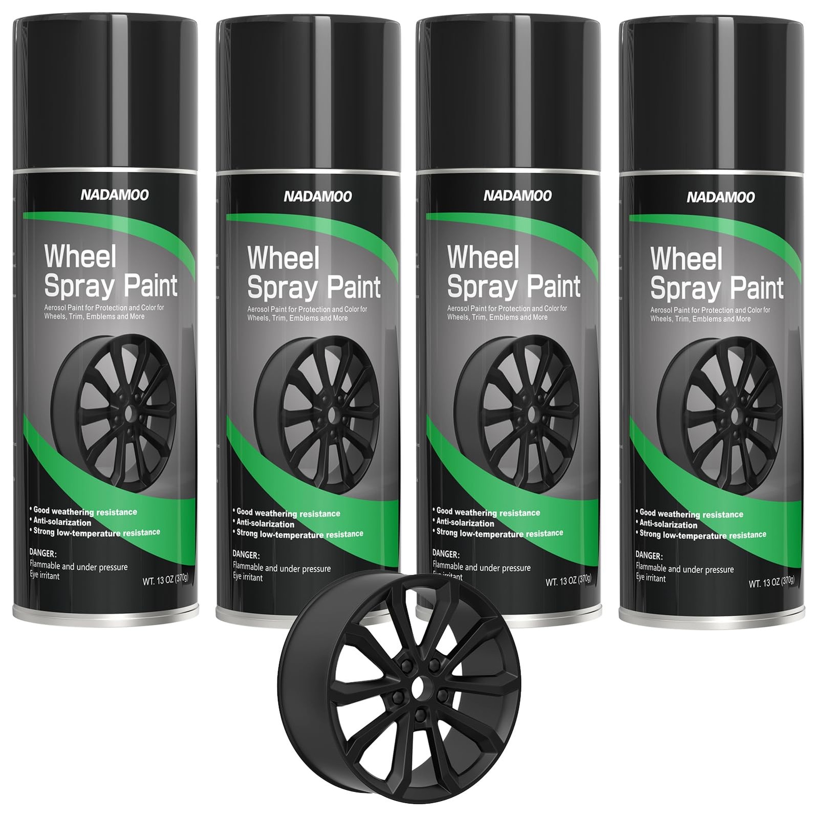 NADAMOO Aluminium Wheel Spray Paint, Aerosol Car Rim Paint for Recolor and Pr…