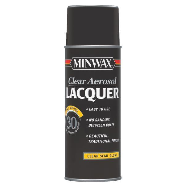(2 Pack) Minwax Clear Semi-Gloss Spray Lacquer