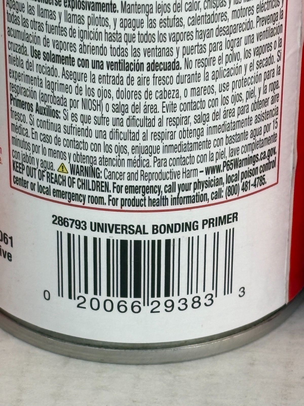 (4) RUSTOLEUM 286793 FLAT WHITE UNIVERSAL BONDING PRIMER CORROSION RESISTANT