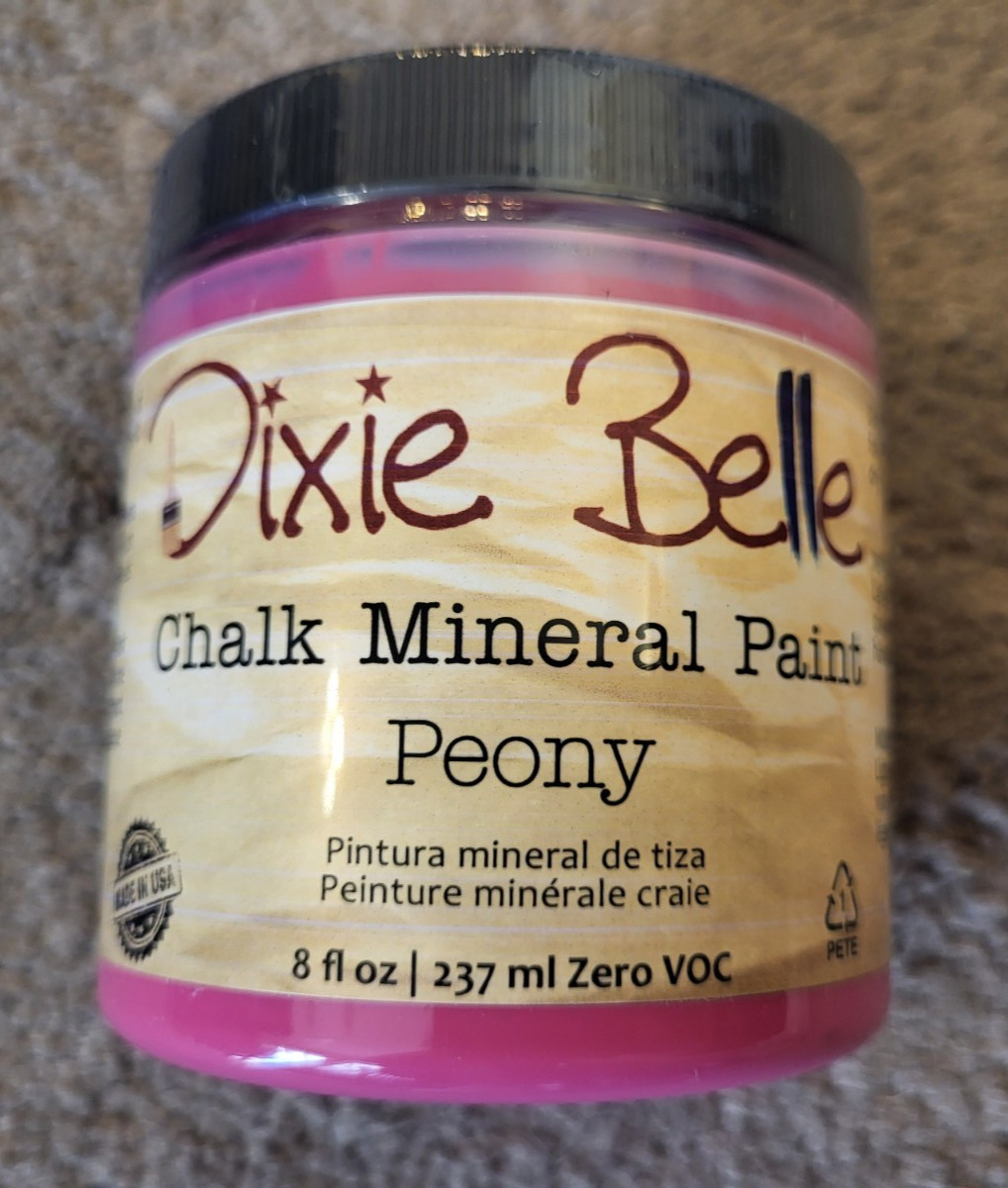 Dixie Belle Chalk Mineral Paint PEONY Pink 8 oz NEW