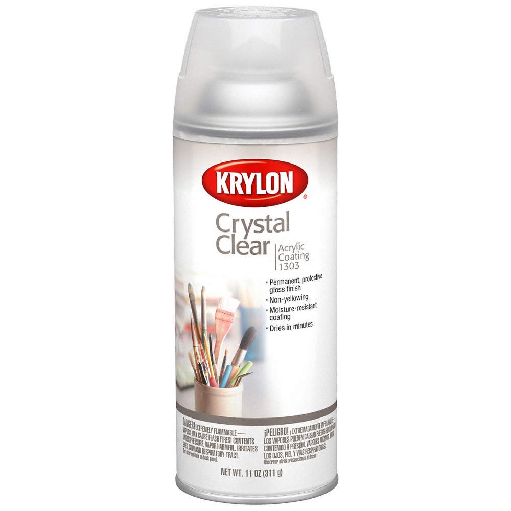 KRYLON K01303007 Spray Paint,Crystal Clear,Gloss 54TJ67