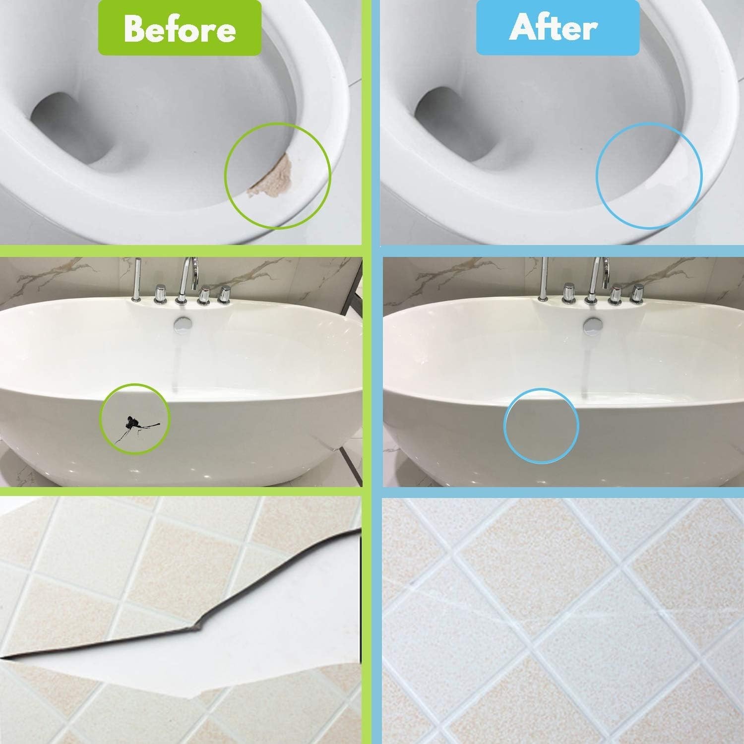3.5 Oz Tub & Tile Repair Kit for Porcelain and Ceramic – Fix Chips & Cracks