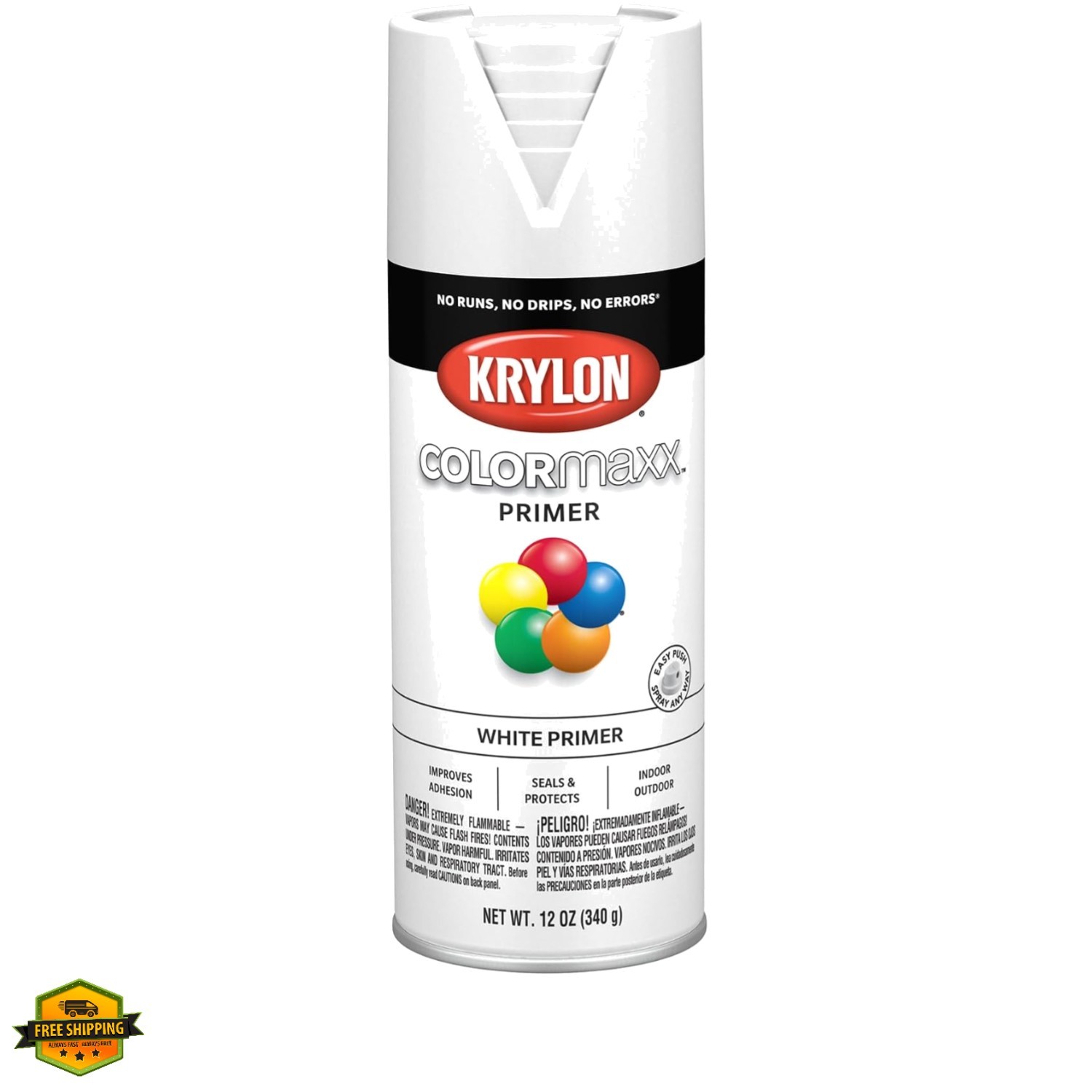 ColorMaxx White 12 Oz. All-Purpose Spray Paint Primer – 1 Each