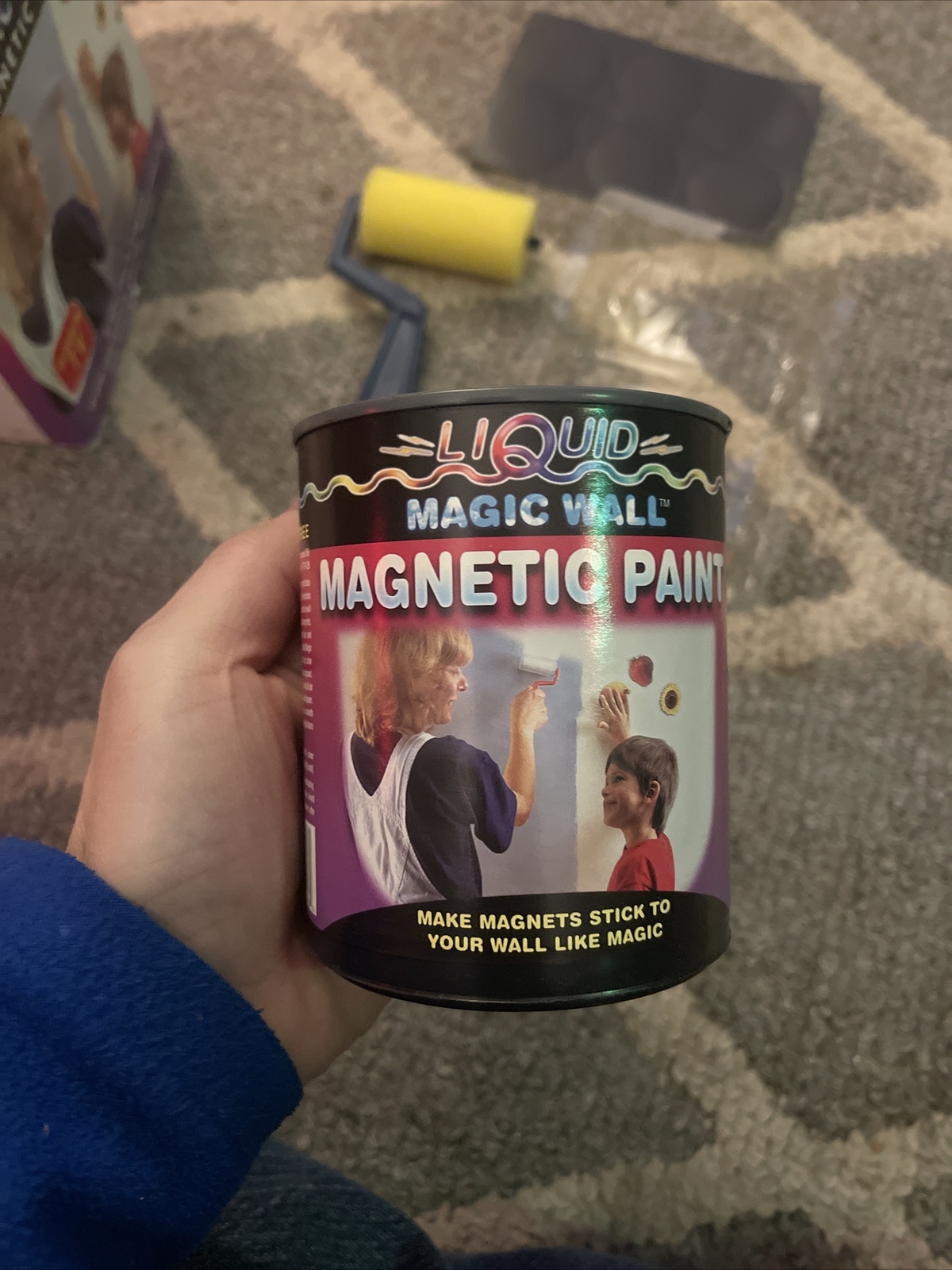 NEW – 1 Quart – LIQUID MAGIC WALL KLING Magnetic Magnet Paint